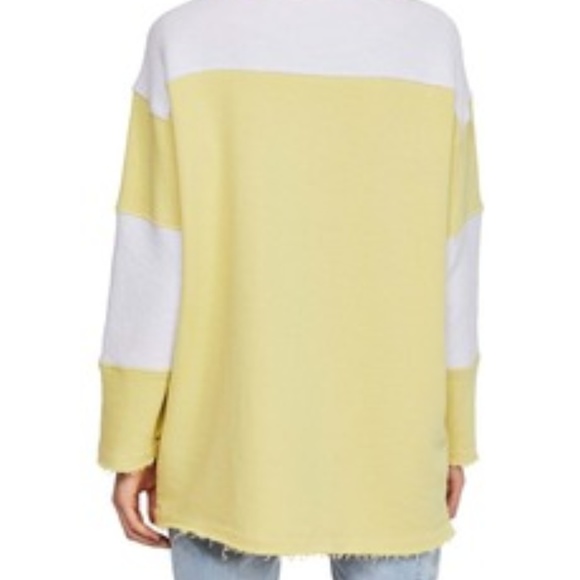 Free People Jordan Pullover Sweater Top Yellow S - Picture 7 of 7